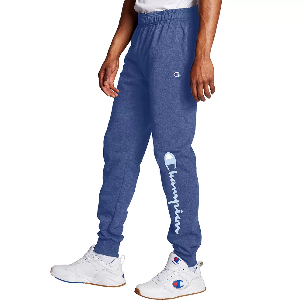 Men's Champion® Powerblend Graphic Fleece Joggers - Image 2