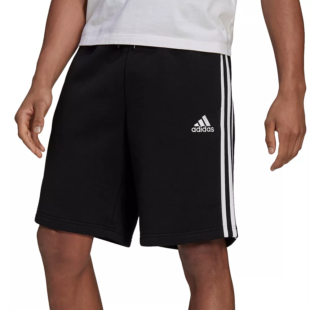 Men's adidas 3-Stripe Fleece Shorts - Image 2