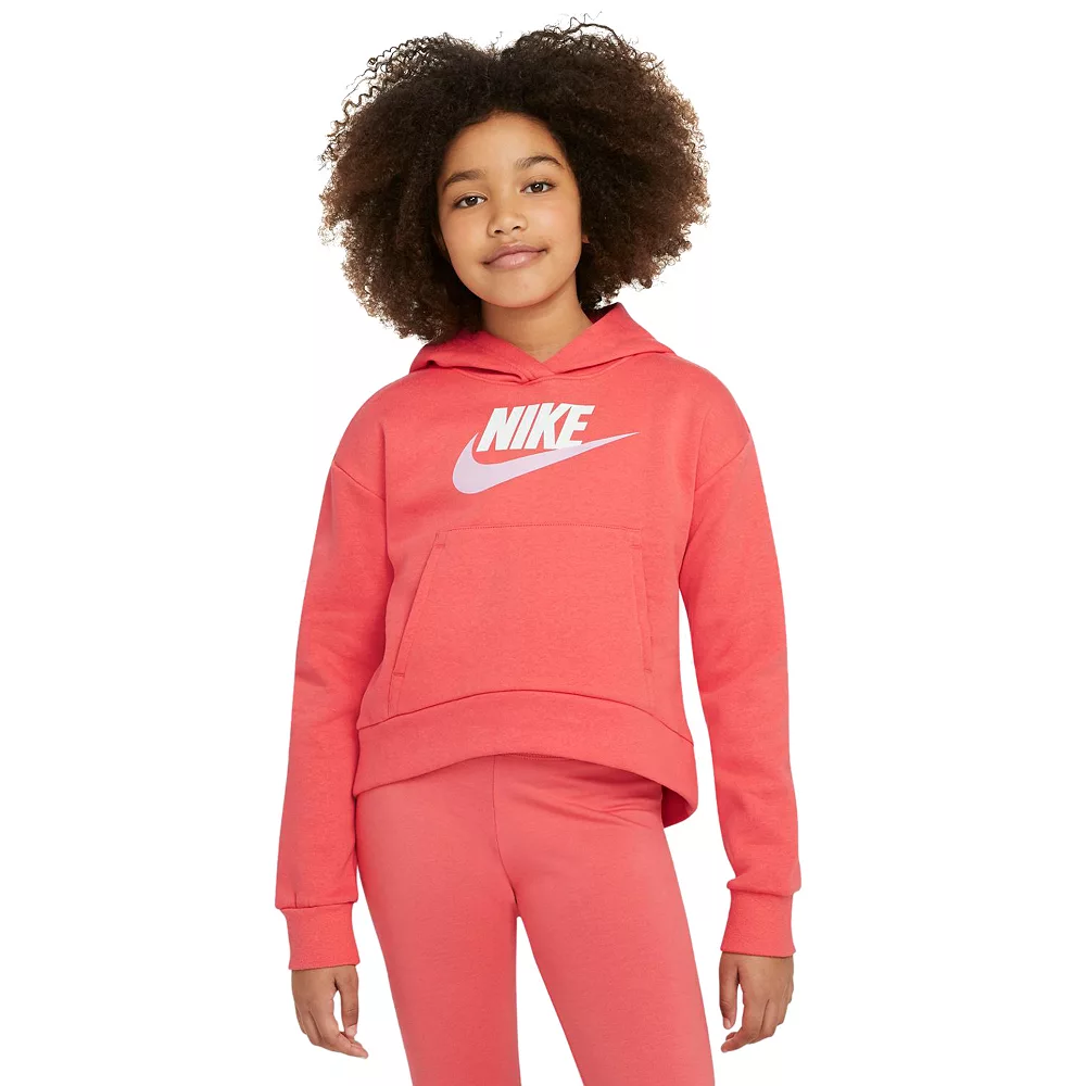 Girls 7-16 Nike Club Fleece Hoodie - Image 2