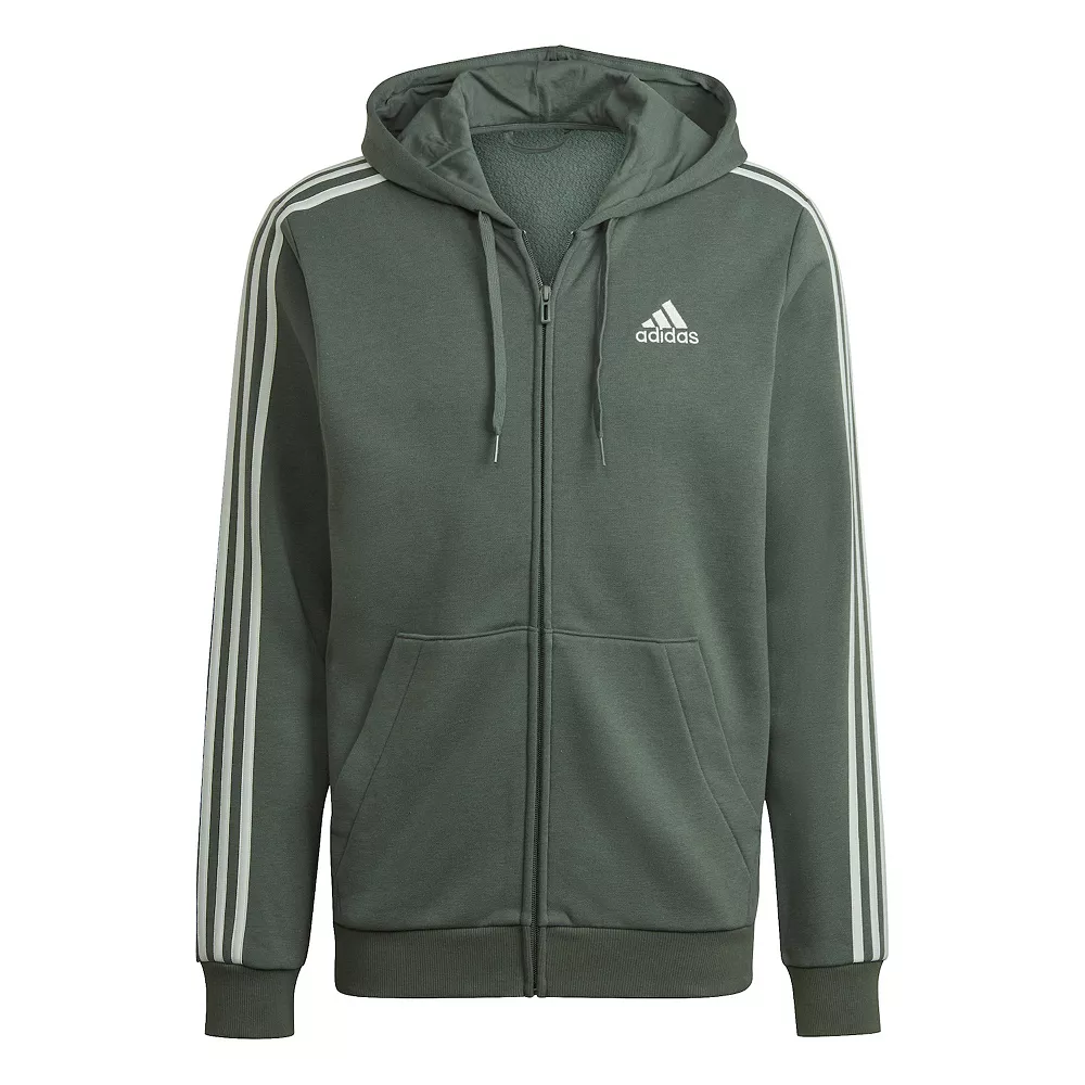 Men's adidas Essential Full-Zip Fleece Hoodie - Image 14