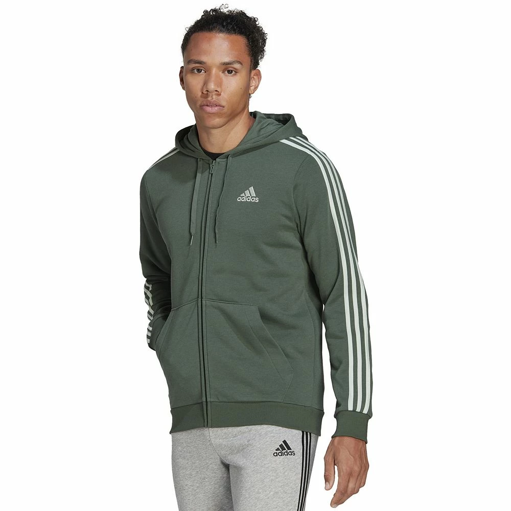 Men's adidas Essential Full-Zip Fleece Hoodie - Image 8