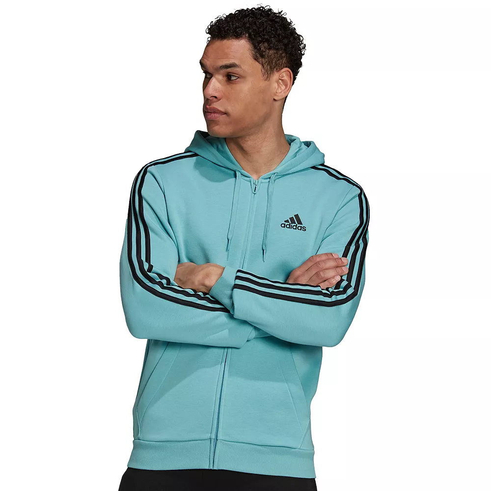 Men's adidas Essential Full-Zip Fleece Hoodie - Image 6