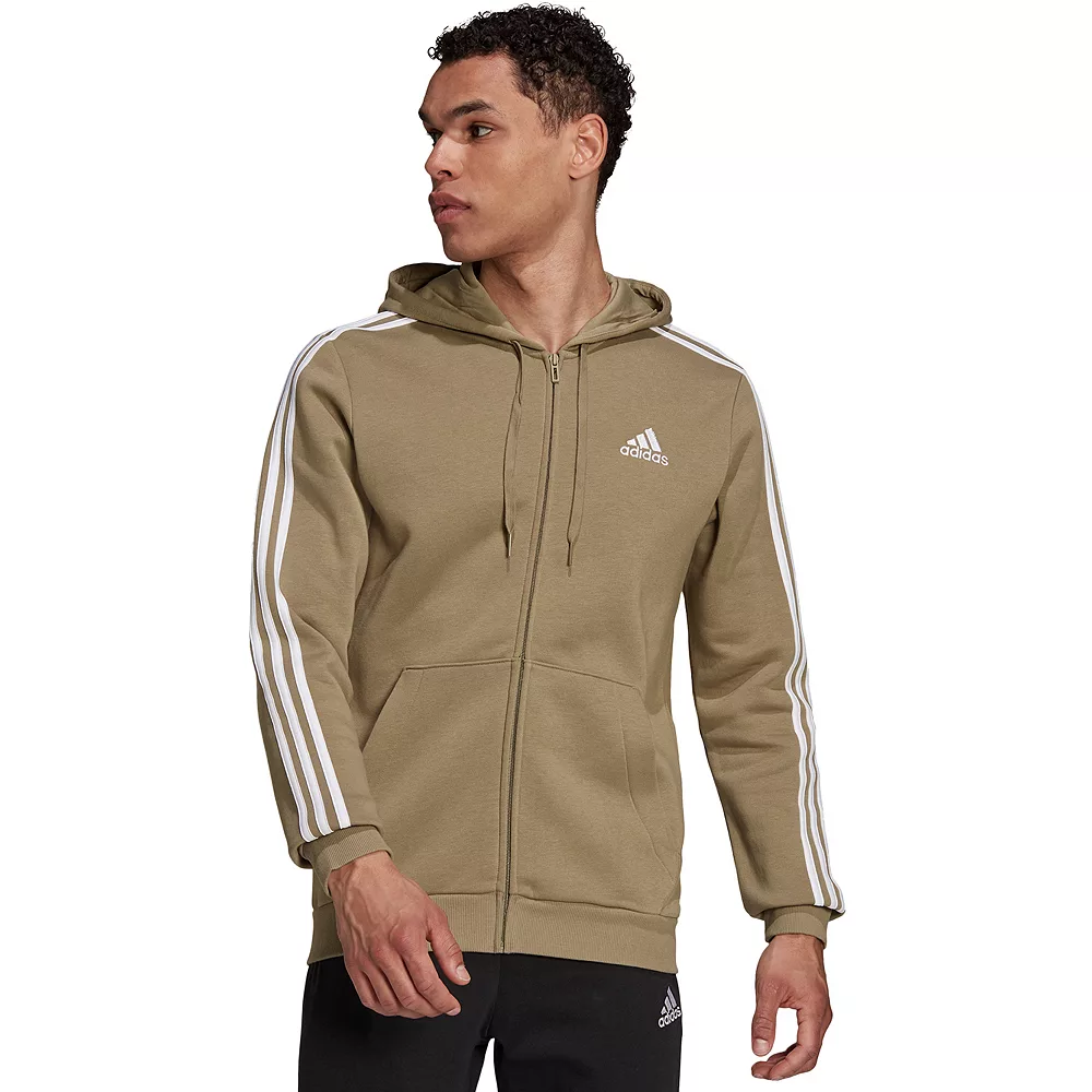 Men's adidas Essential Full-Zip Fleece Hoodie - Image 5