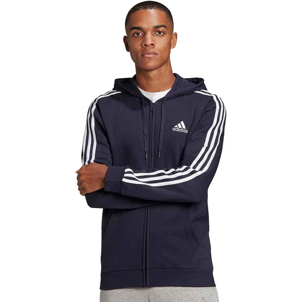Big & Tall adidas Essential Fleece Full-Zip Hoodie - Image 5