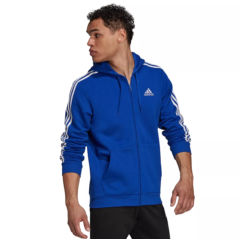 Big & Tall adidas Essential Fleece Full-Zip Hoodie - Image 4