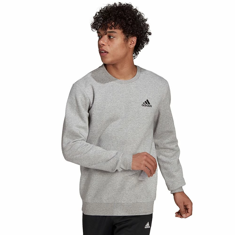Big & Tall adidas Feel Cozy Fleece Sweatshirt - Image 2