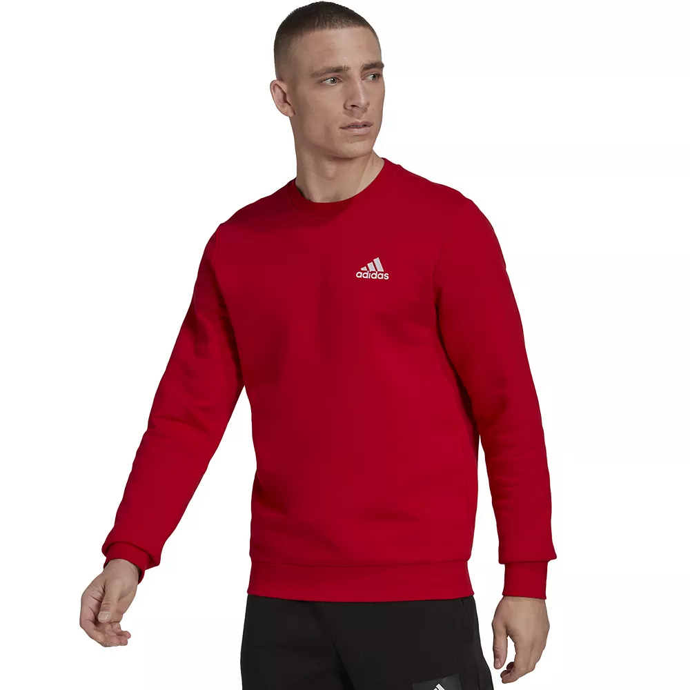 Big & Tall adidas Feel Cozy Fleece Sweatshirt - Image 8