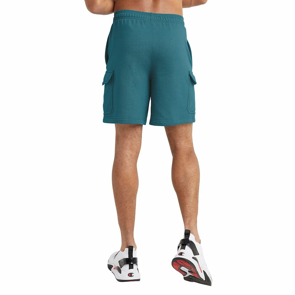 Men's Champion® Powerblend Fleece Cargo Shorts - Image 2