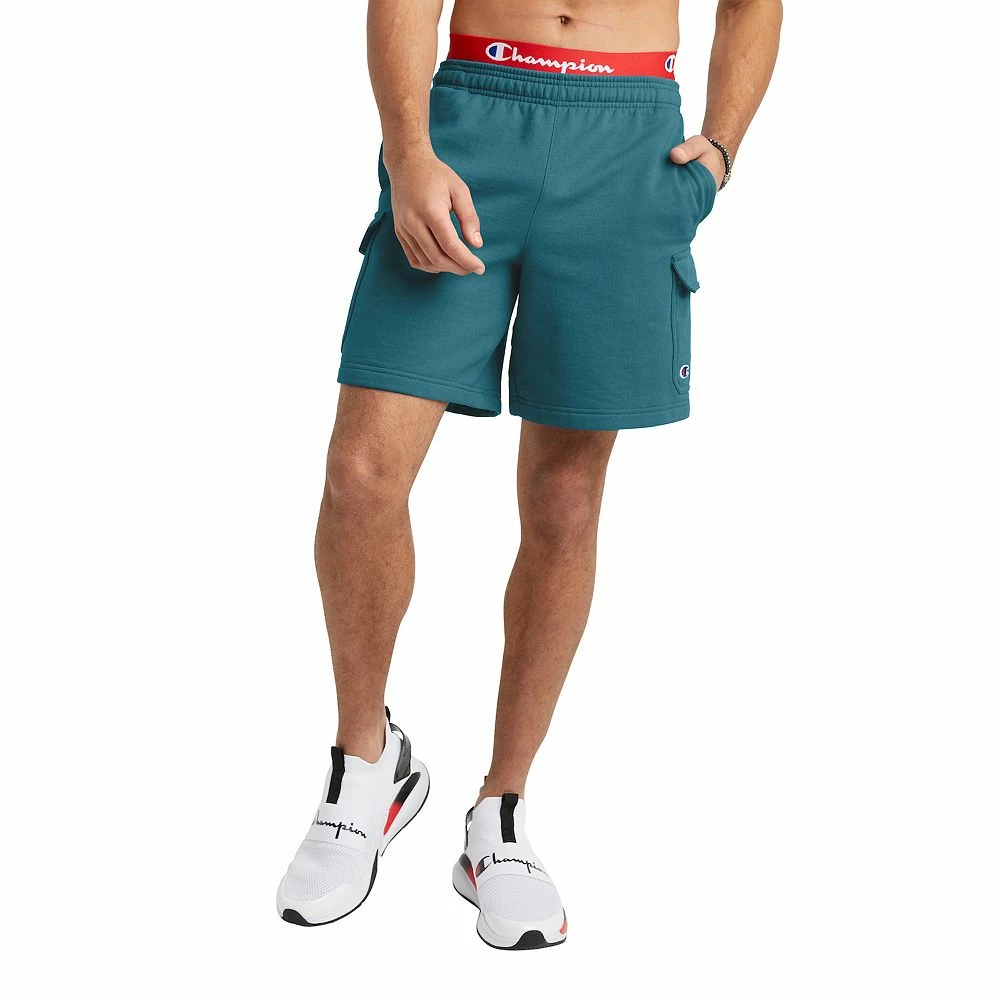 Men's Champion® Powerblend Fleece Cargo Shorts - Image 3