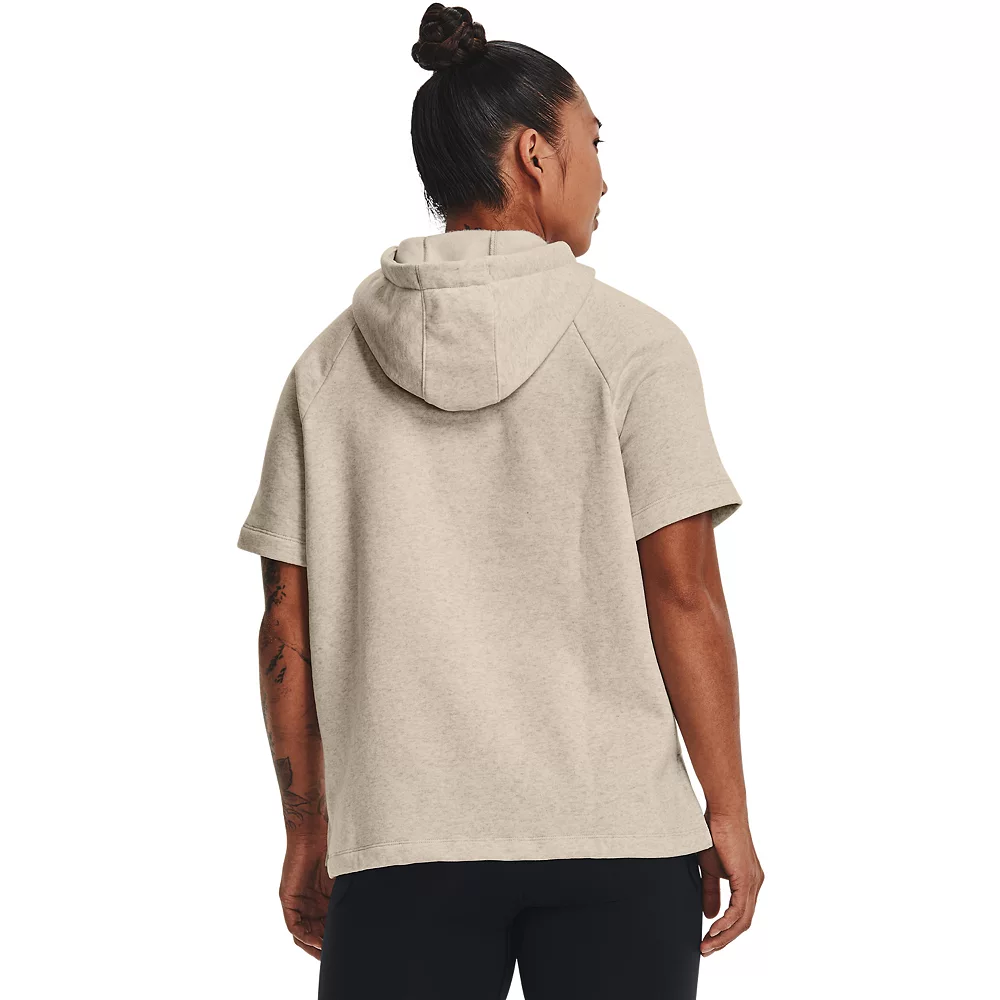 Women's Under Armour Rival Fleece Short Sleeve Hoodie - Image 4