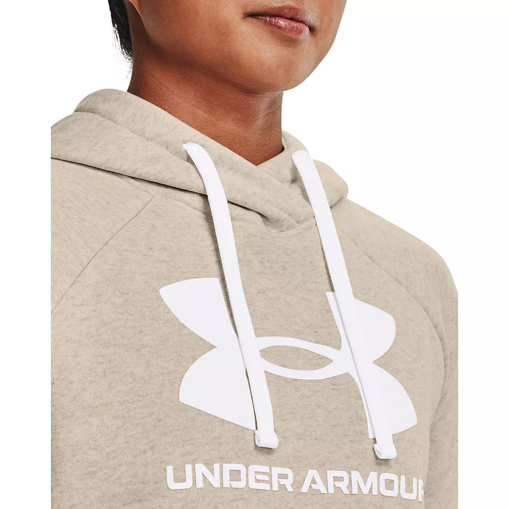 Women's Under Armour Rival Fleece Short Sleeve Hoodie - Image 6