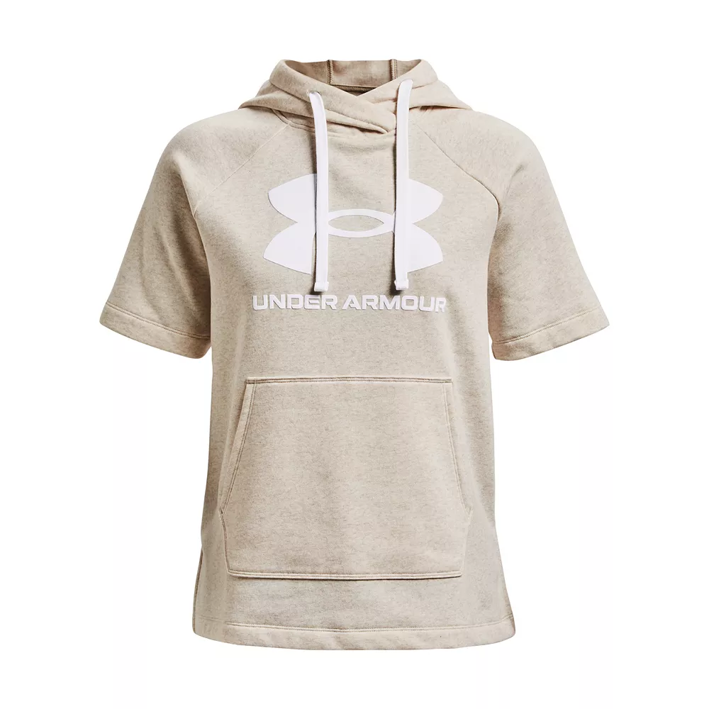 Women's Under Armour Rival Fleece Short Sleeve Hoodie - Image 7