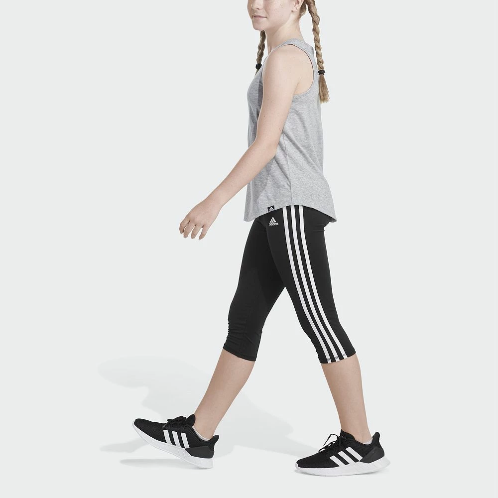Girls 4-6x adidas Curved-Hem Heather Tank - Image 3