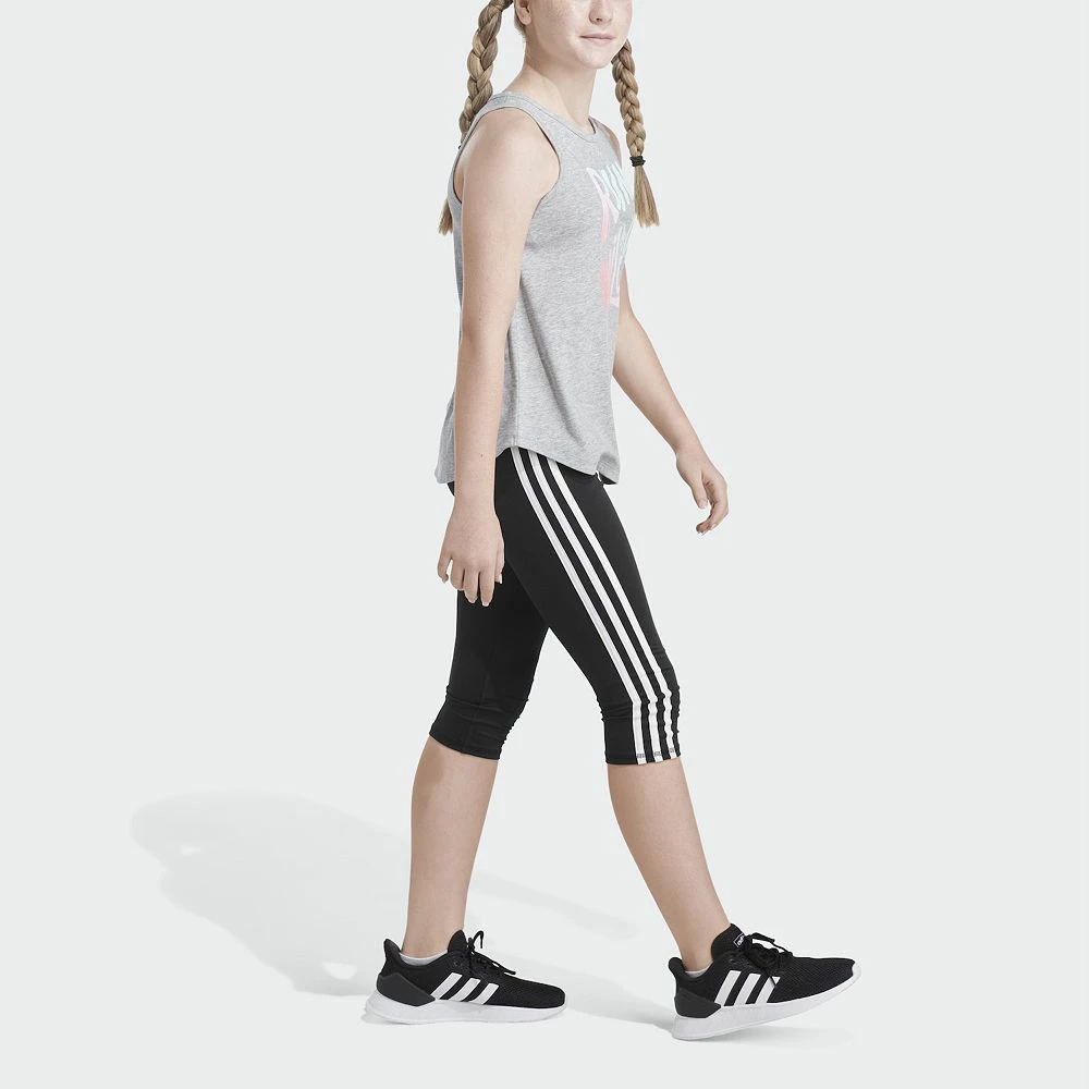 Girls 4-6x adidas Curved-Hem Heather Tank - Image 4