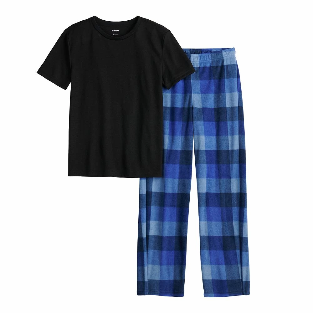 Boys 8-20 Sonoma Goods For Life® Tee & Microfleece Pants Pajama Set in Regular & Husky - Image 12