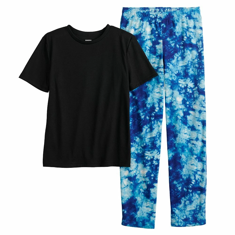 Boys 8-20 Sonoma Goods For Life® Tee & Microfleece Pants Pajama Set in Regular & Husky - Image 15
