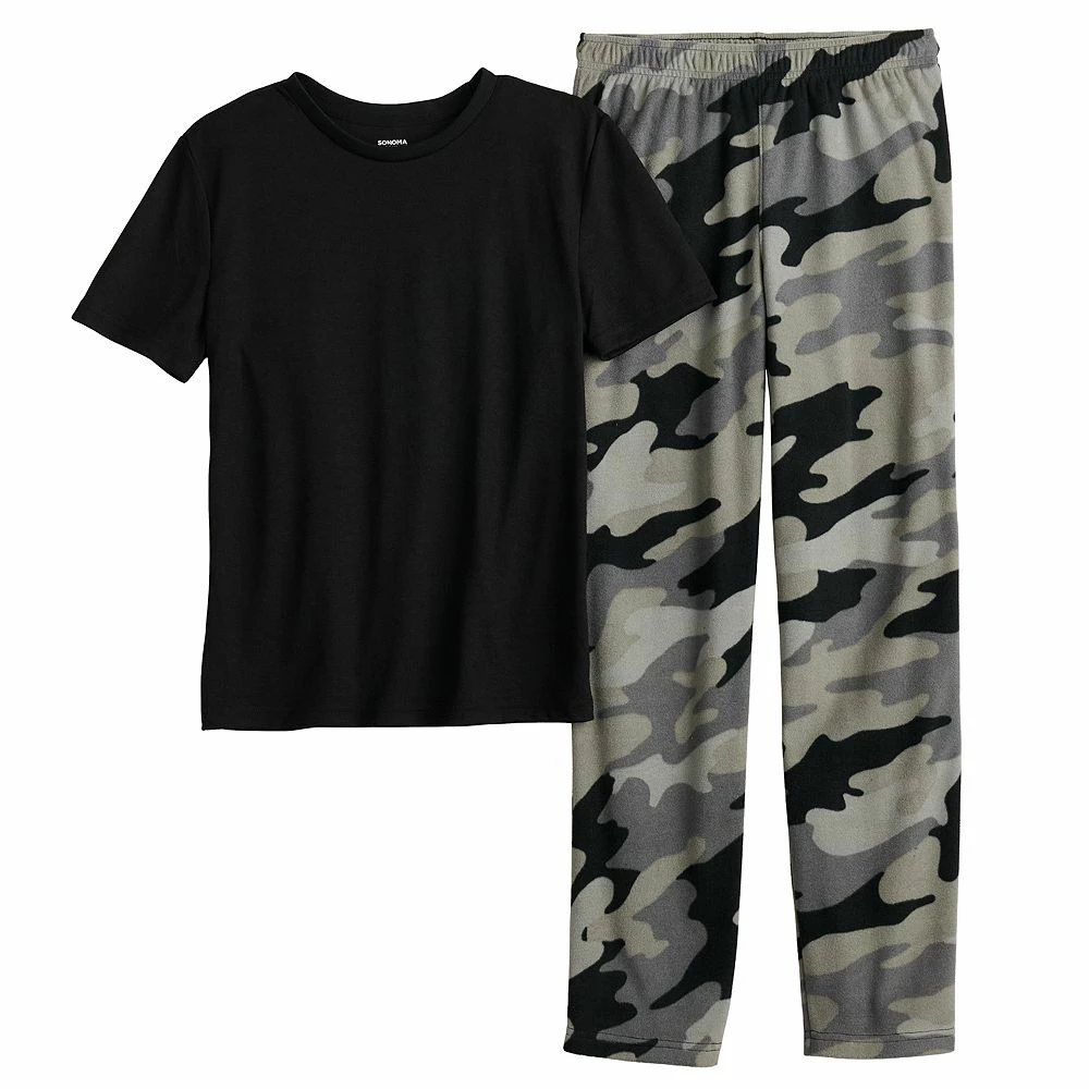 Boys 8-20 Sonoma Goods For Life® Tee & Microfleece Pants Pajama Set in Regular & Husky - Image 7