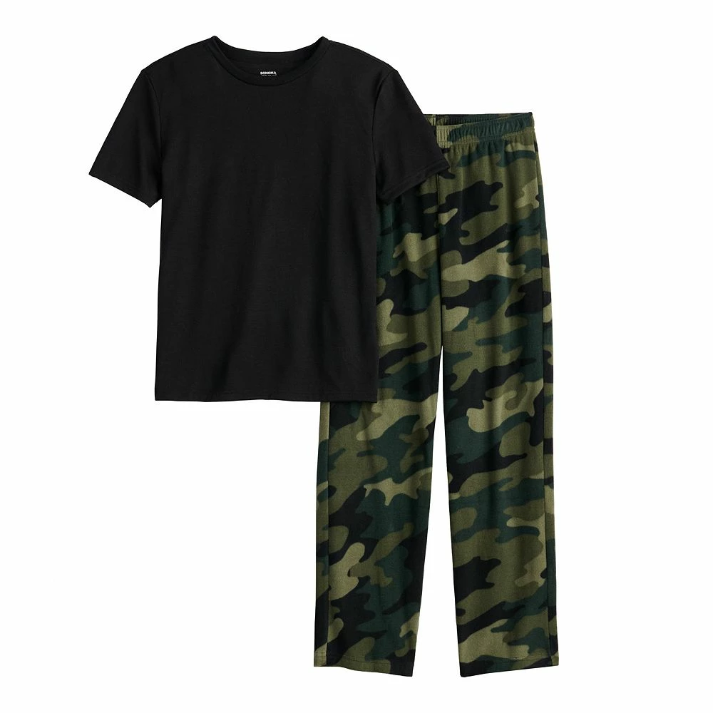 Boys 8-20 Sonoma Goods For Life® Tee & Microfleece Pants Pajama Set in Regular & Husky - Image 10