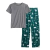 Boys 8-20 Sonoma Goods For Life® Tee & Microfleece Pants Pajama Set in Regular & Husky