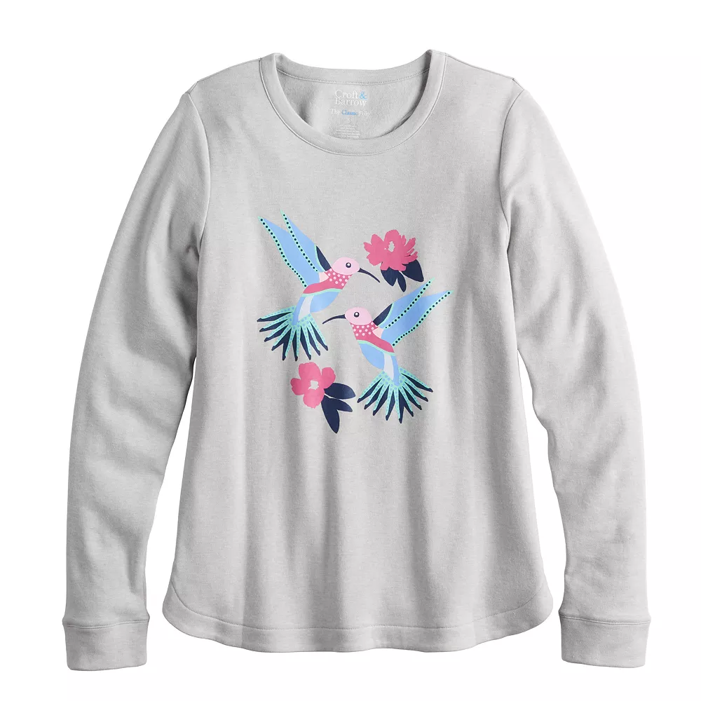 Women's Croft & Barrow® Athleisure Crewneck Sweatshirt - Image 10