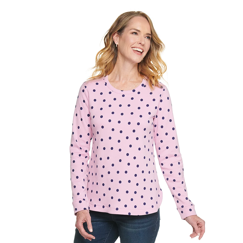 Women's Croft & Barrow® Athleisure Crewneck Sweatshirt - Image 7