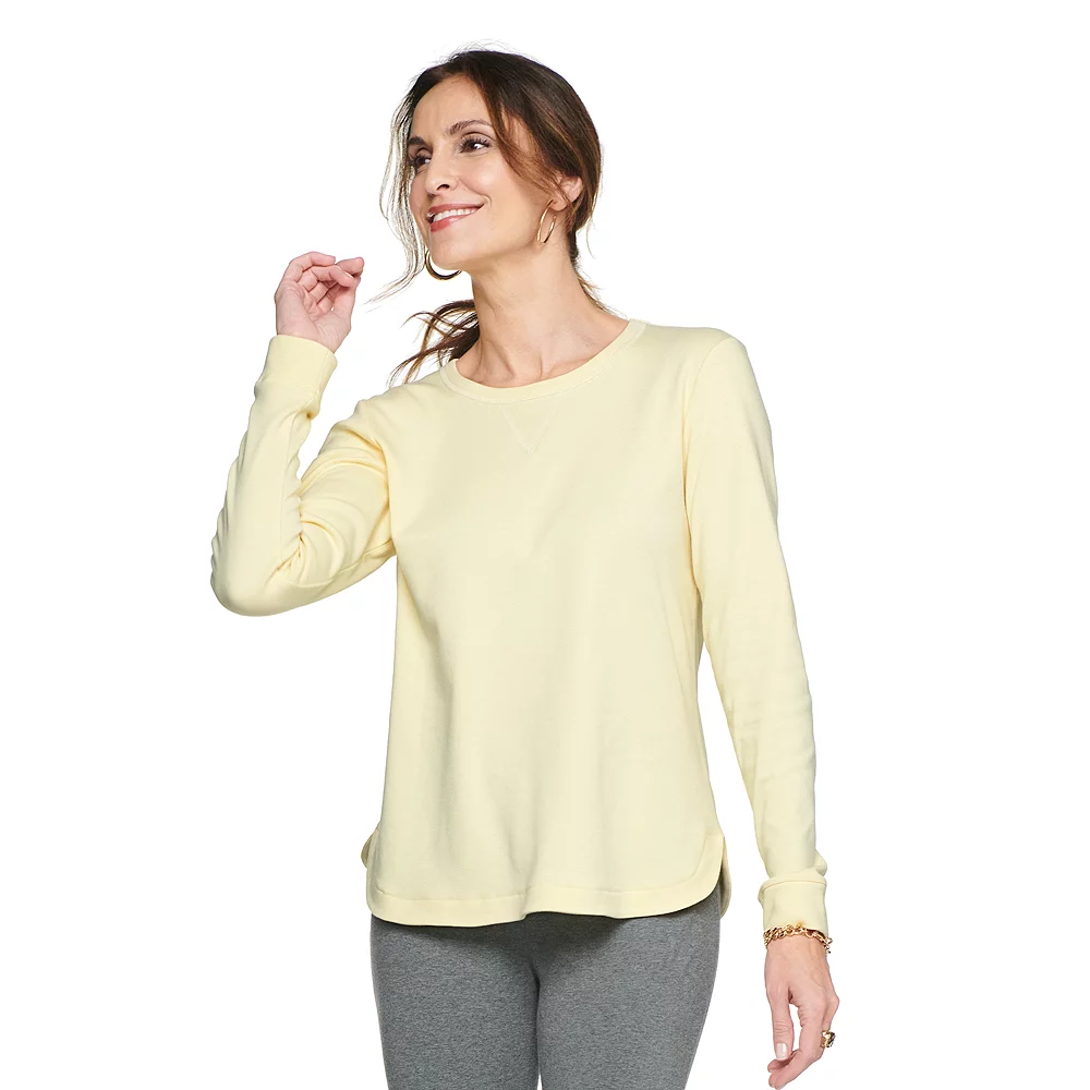 Women's Croft & Barrow® Athleisure Crewneck Sweatshirt - Image 4