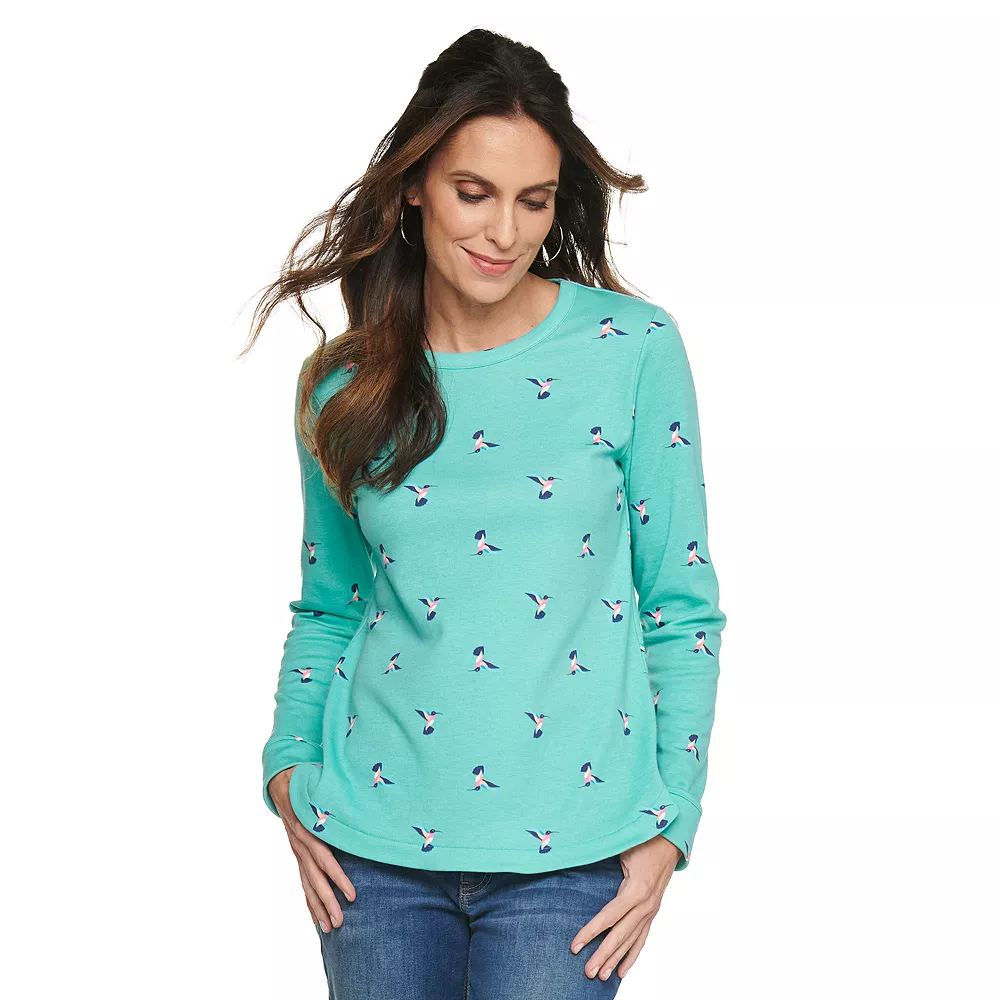 Women's Croft & Barrow® Athleisure Crewneck Sweatshirt - Image 5