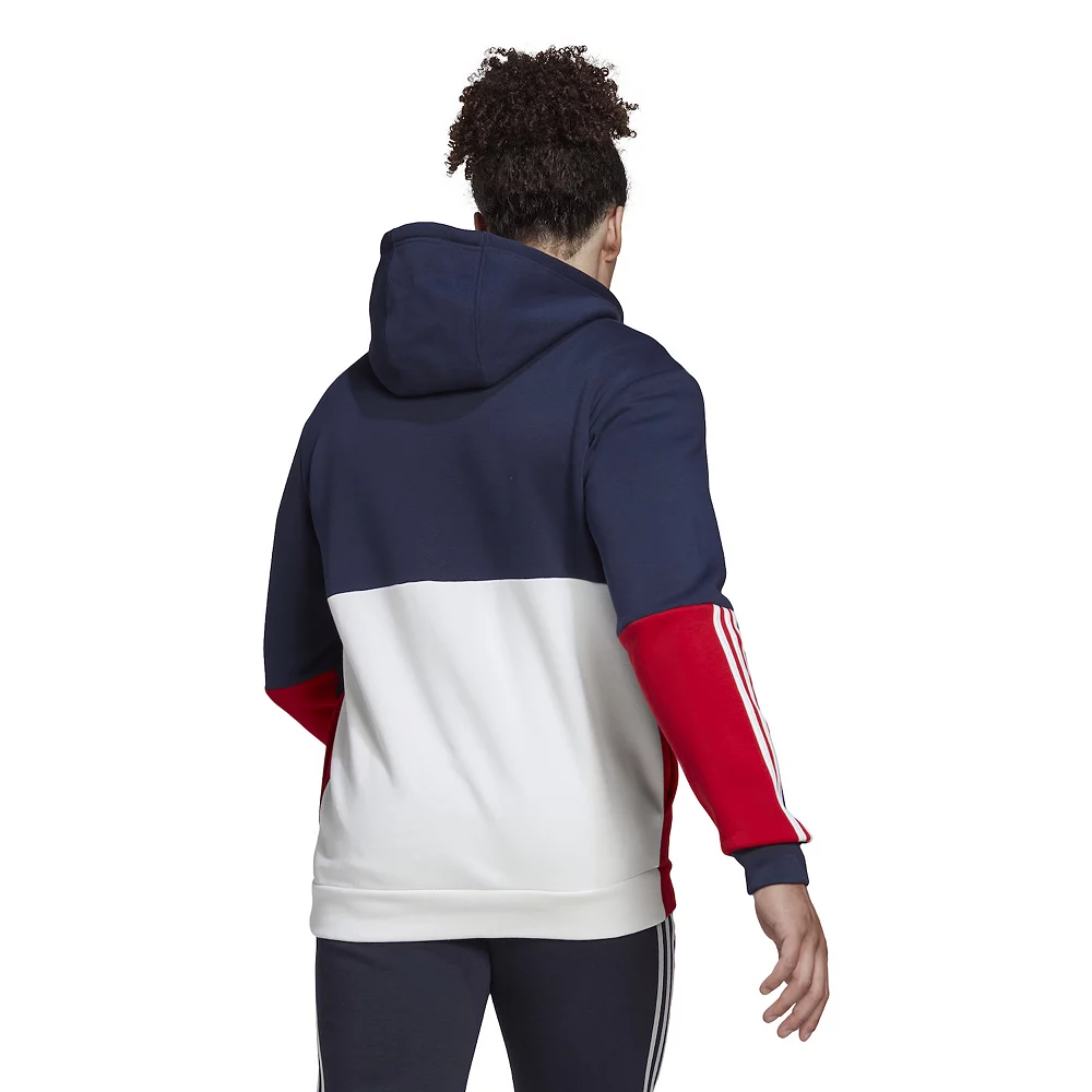 Men's adidas Colorblock Full-Zip Hoodie - Image 5