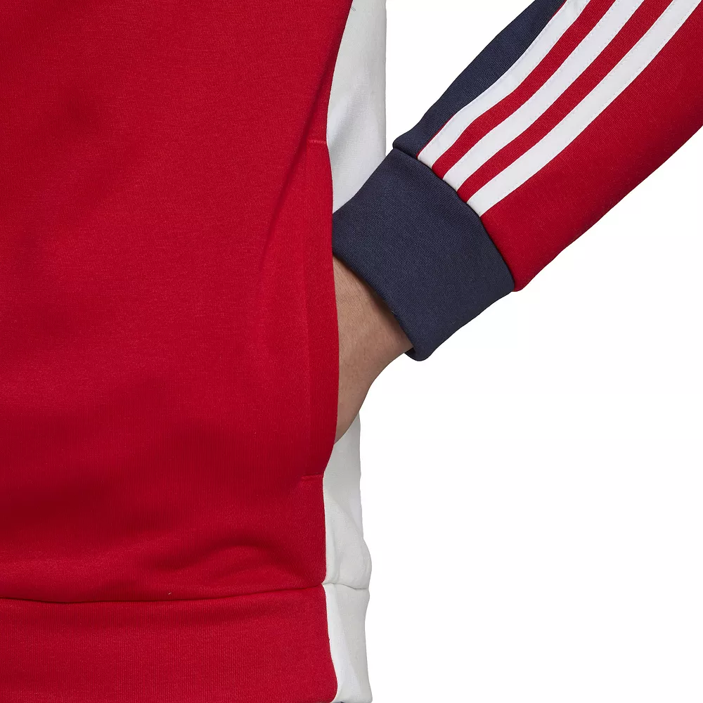 Men's adidas Colorblock Full-Zip Hoodie - Image 7