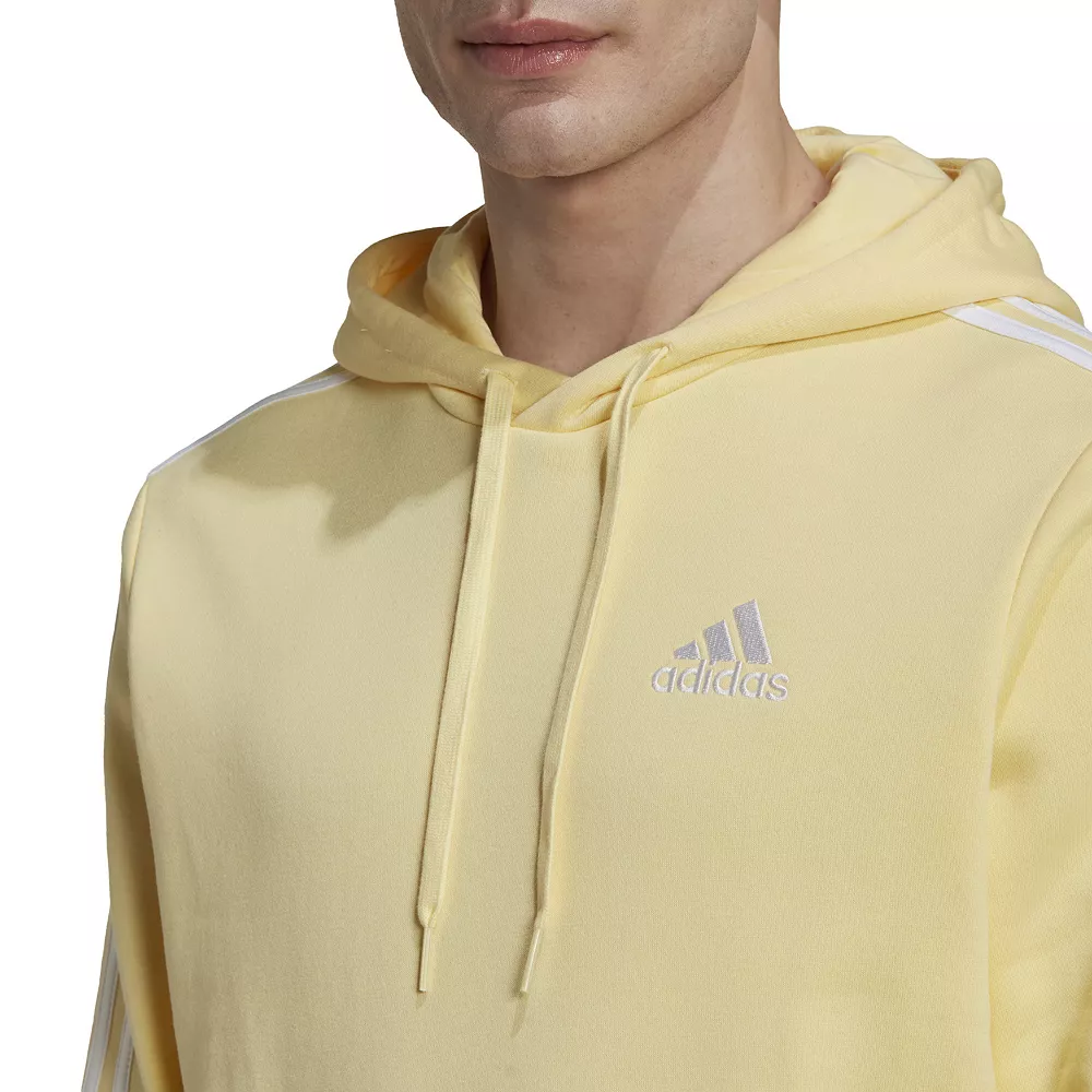 Big & Tall adidas Essential 3-Stripe Fleece Hoodie - Image 4
