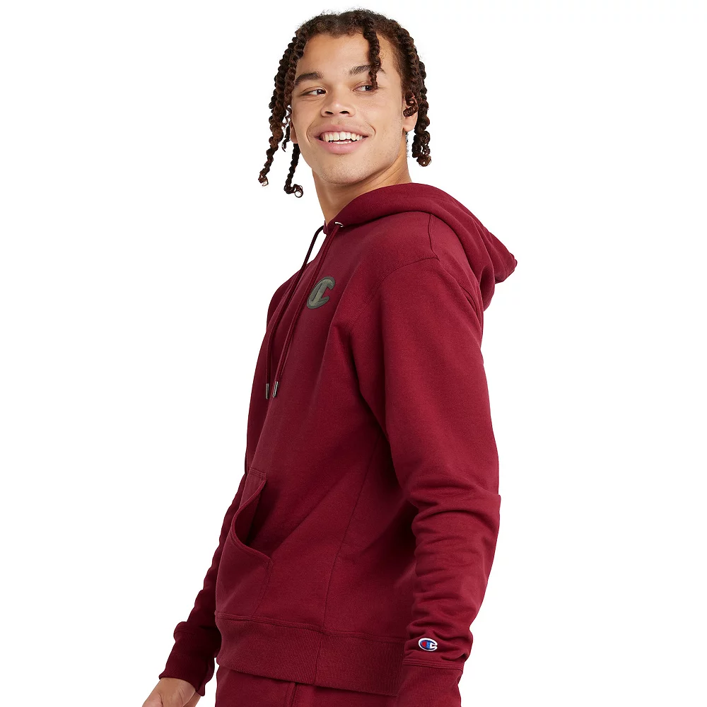 Men's Champion® Camo Logo Powerblend Fleece Hoodie - Image 3