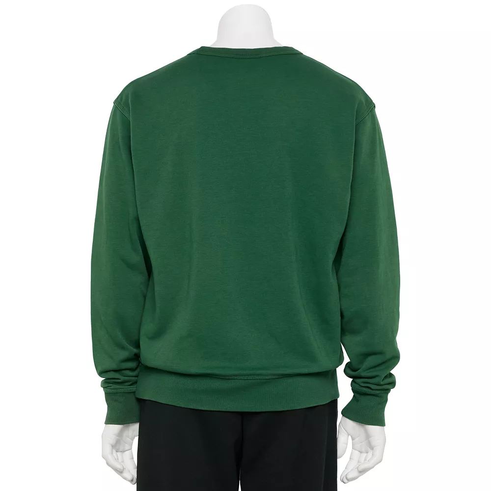 Men's Champion® Vintage Wash Varsity Fleece Crew Sweatshirt - Image 2