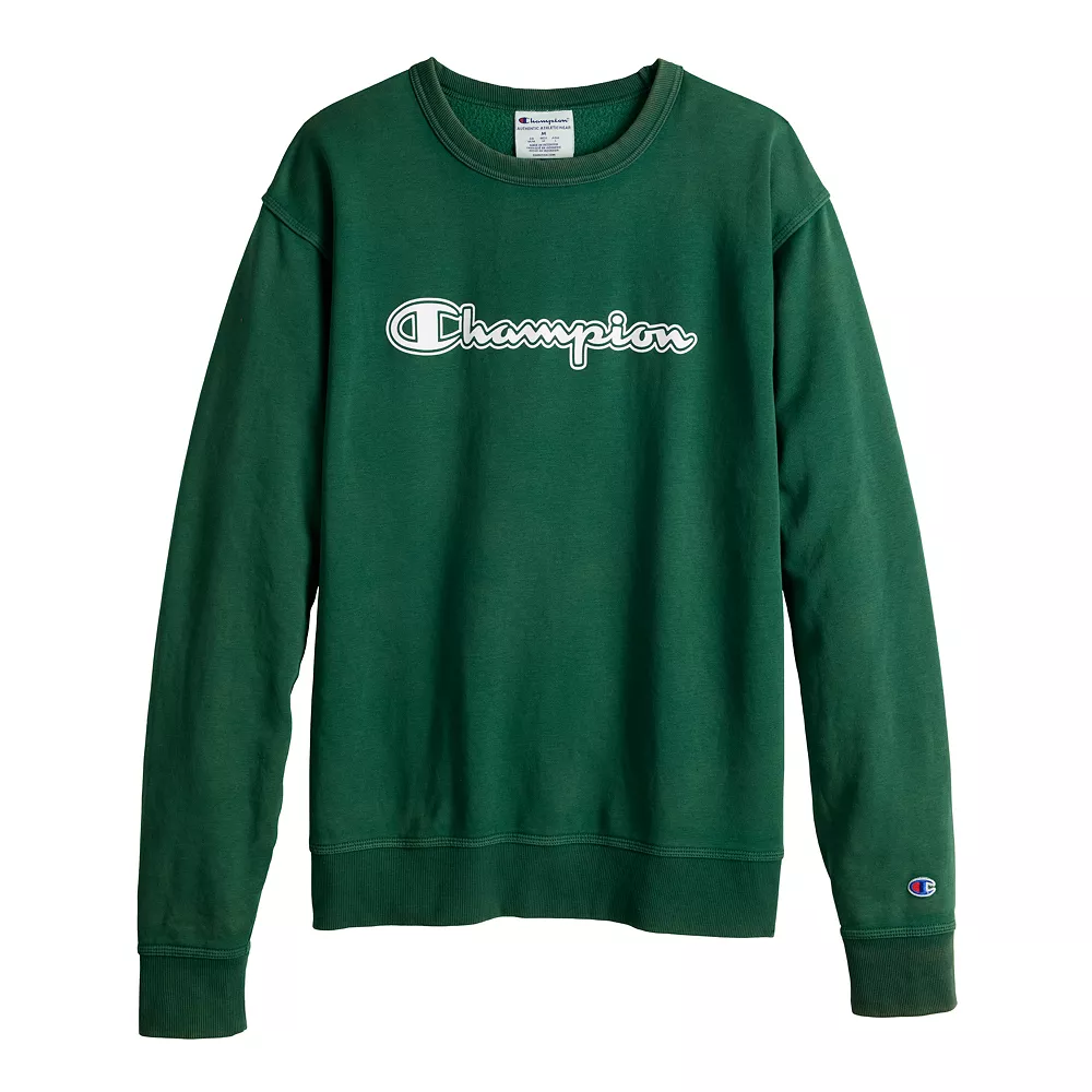 Men's Champion® Vintage Wash Varsity Fleece Crew Sweatshirt - Image 3