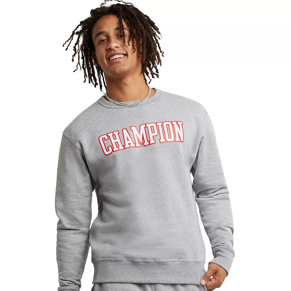 Men's Champion® Powerblend Fleece Crew Sweatshirt - Image 3