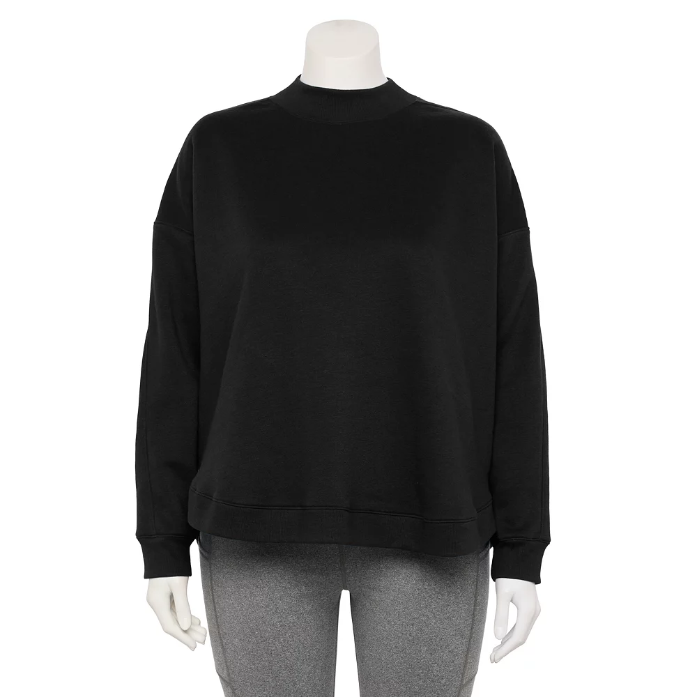 Plus Size Tek Gear® Ultrasoft Fleece Mockneck Sweatshirt - Image 4