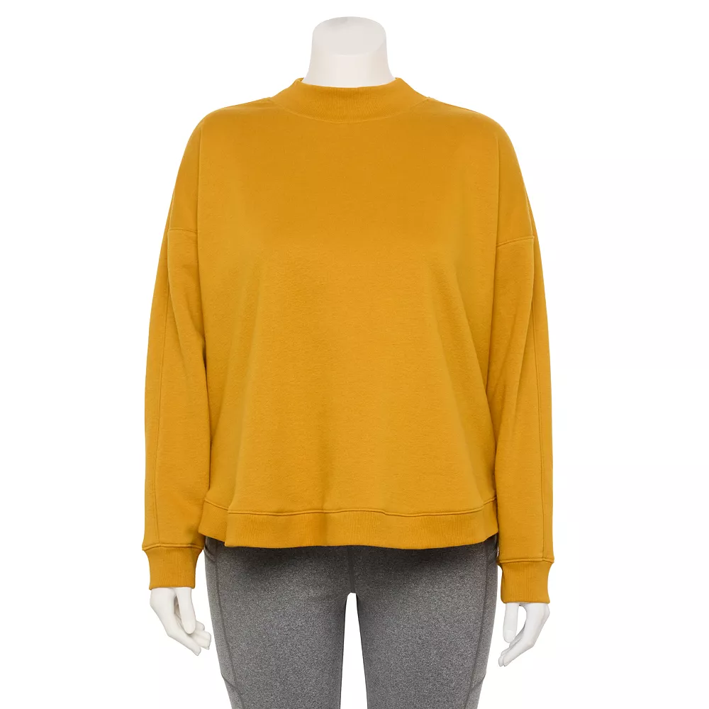 Plus Size Tek Gear® Ultrasoft Fleece Mockneck Sweatshirt - Image 2