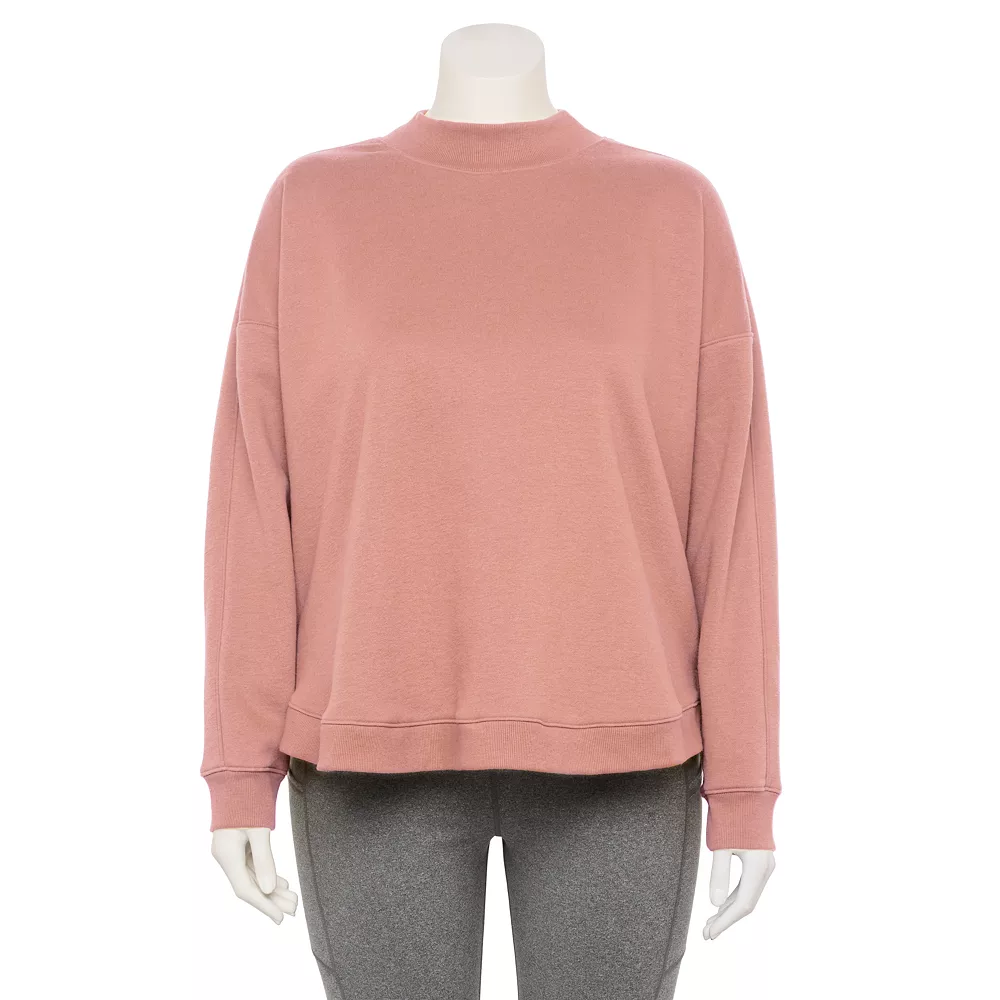 Plus Size Tek Gear® Ultrasoft Fleece Mockneck Sweatshirt - Image 9