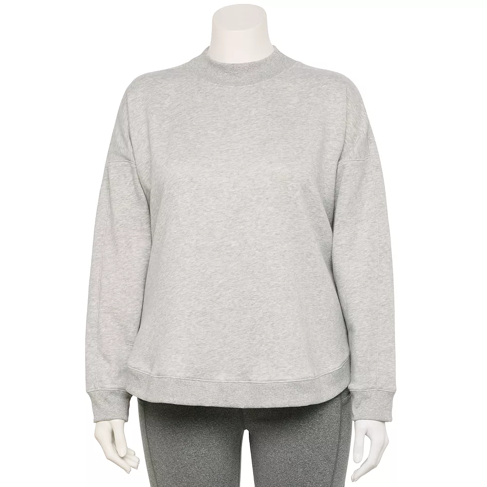 Plus Size Tek Gear® Ultrasoft Fleece Mockneck Sweatshirt - Image 10