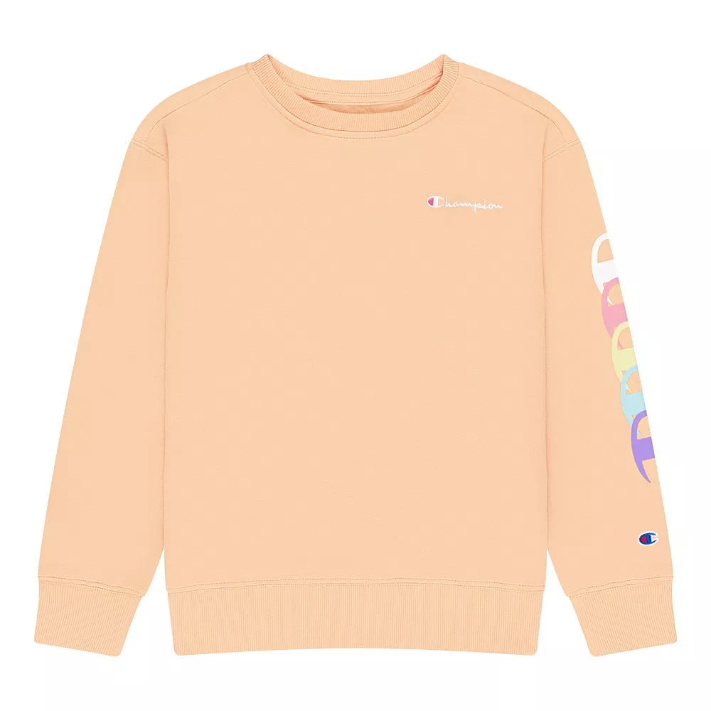 Girls 7-16 Champion® Overlap Repeat Fleece Sweatshirt - Image 3