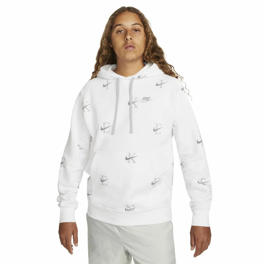 Big & Tall Nike Printed Club Fleece Hoodie - Image 2