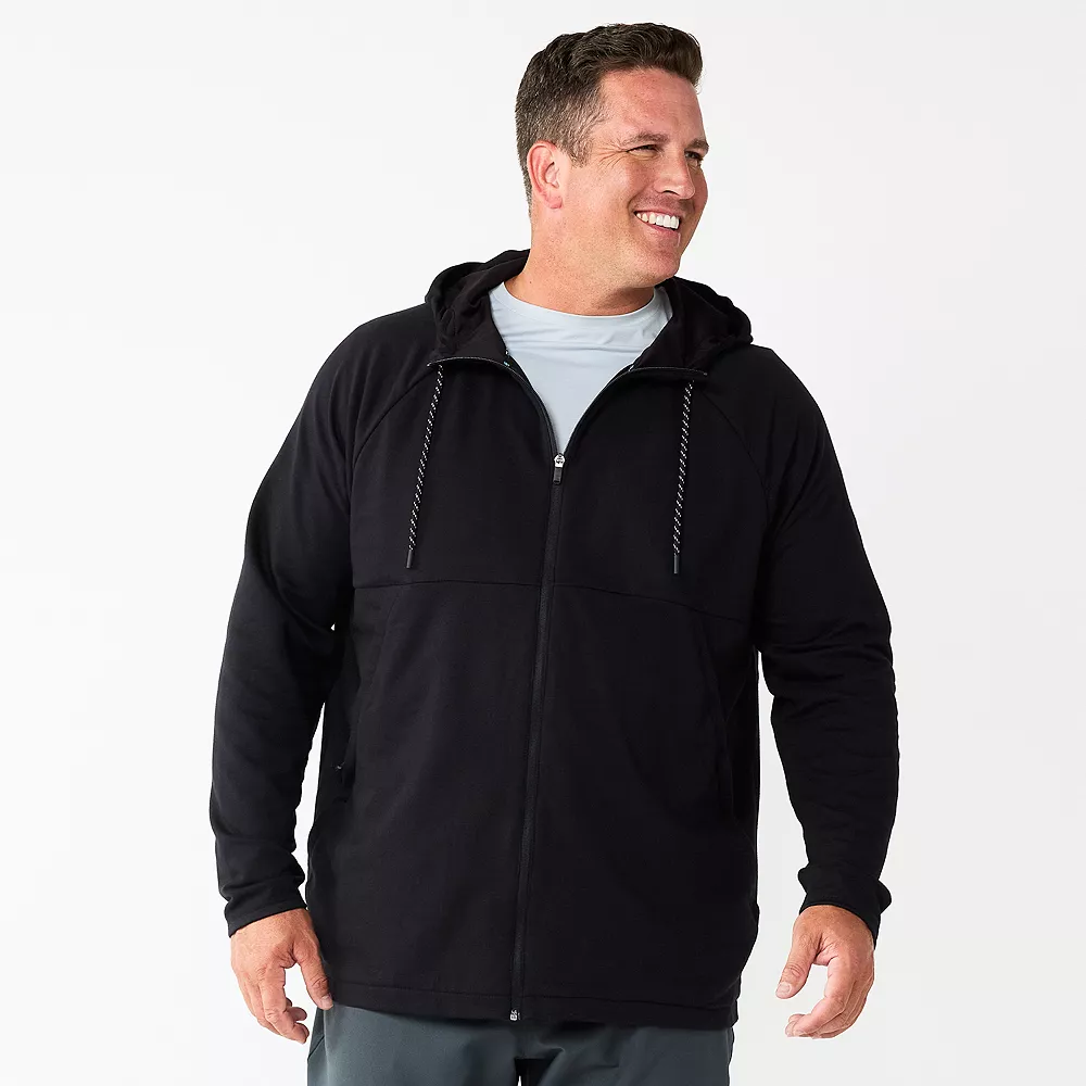Big & Tall FLX Lined Fleece Full-Zip Hoodie - Image 2