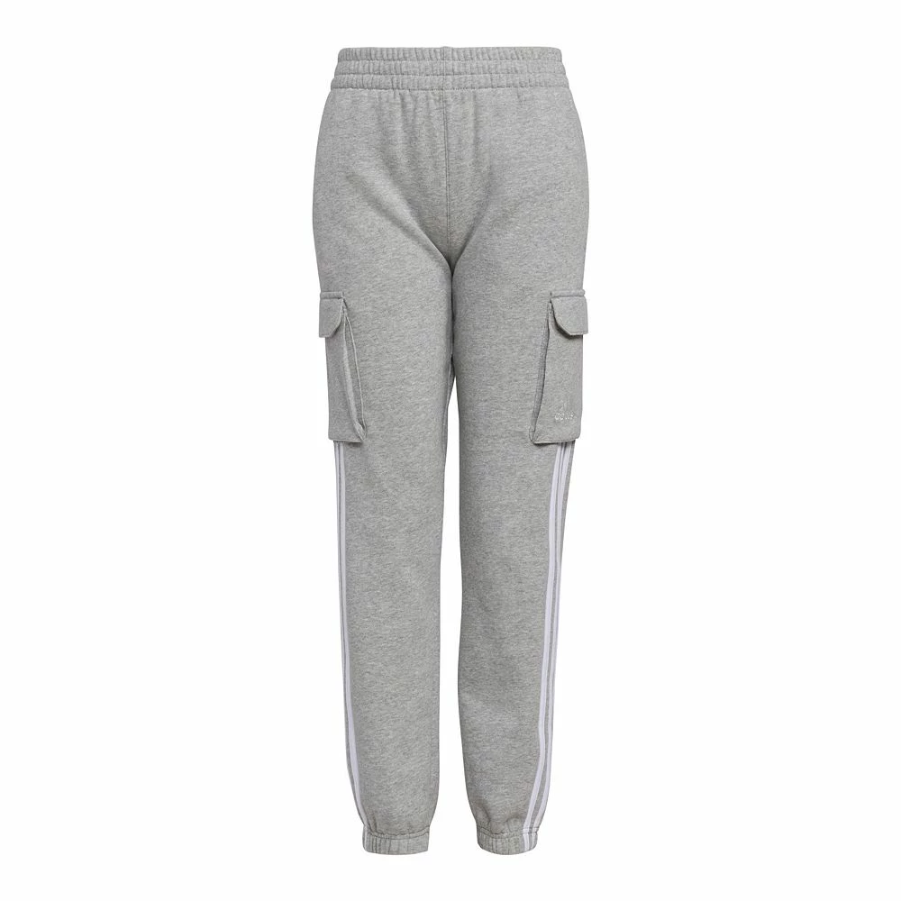 Boys 8-20 adidas 3-Stripe Cargo Fleece Joggers - Image 3