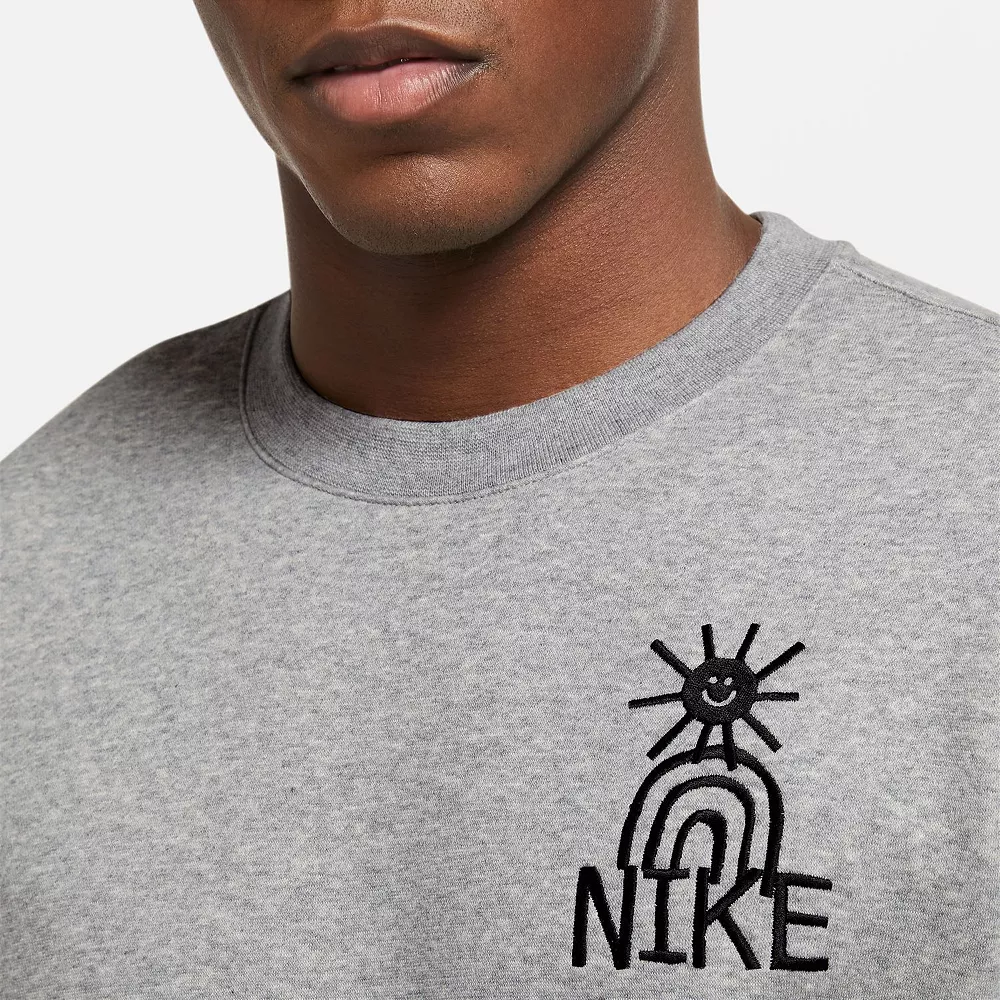 Men's Nike Fleece Crew Sweatshirt - Image 4