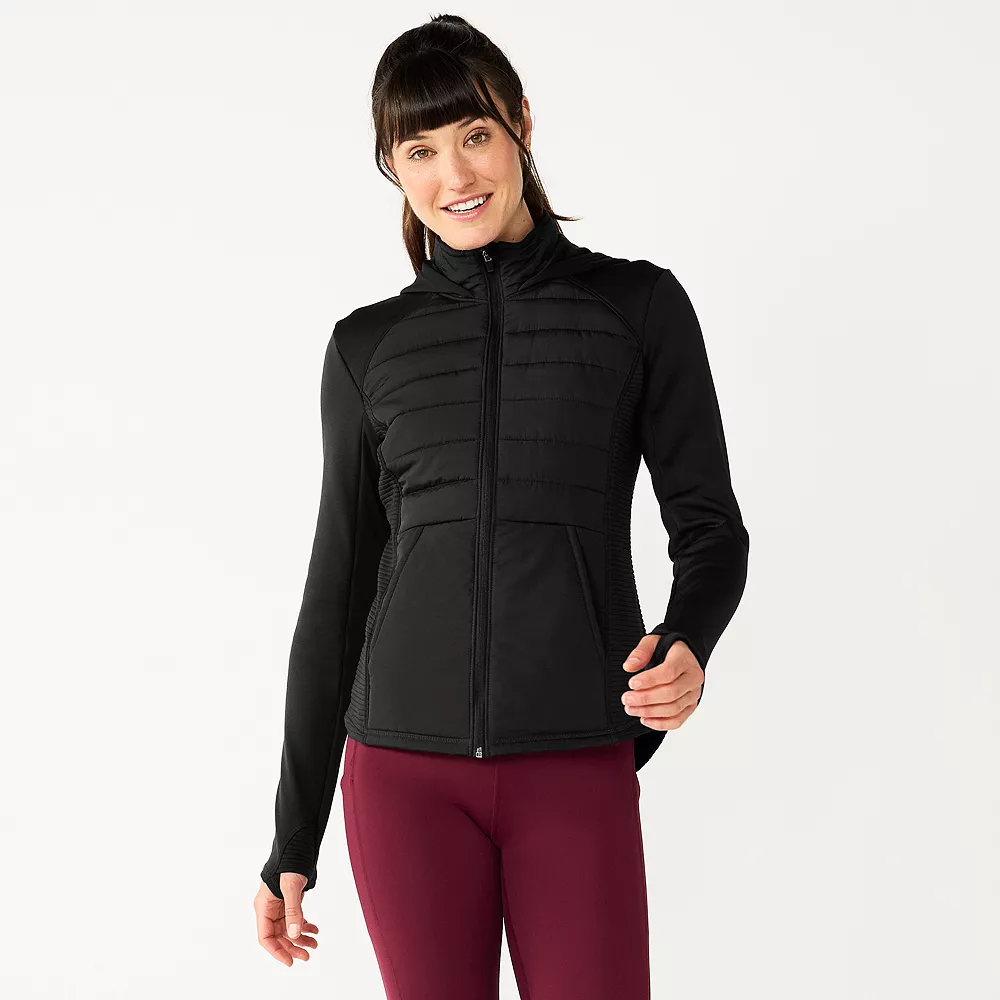 Women's Tek Gear® Hooded Mixed-Media Jacket - Image 5