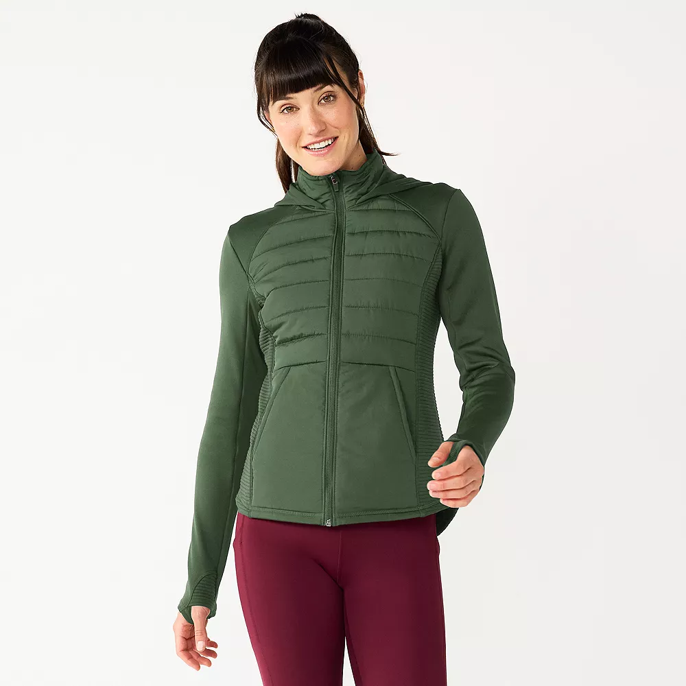 Women's Tek Gear® Hooded Mixed-Media Jacket - Image 4