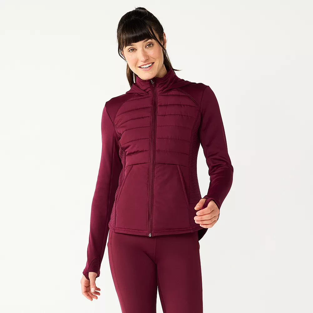 Women's Tek Gear® Hooded Mixed-Media Jacket - Image 8