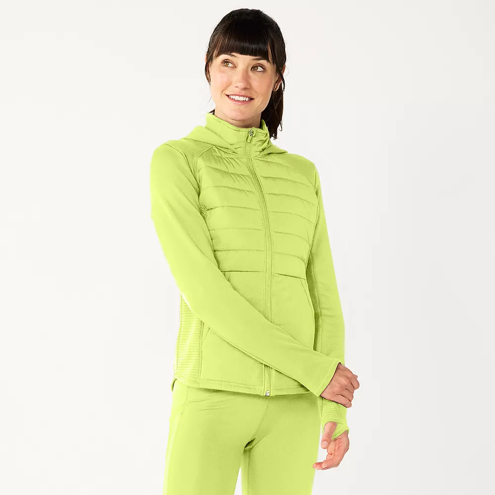 Women's Tek Gear® Hooded Mixed-Media Jacket - Image 9