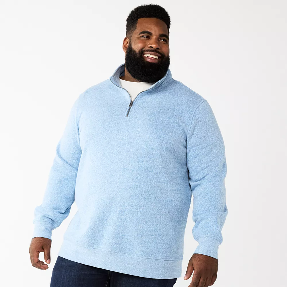 Big & Tall Sonoma Goods For Life® Quarter-Zip Fleece - Image 6
