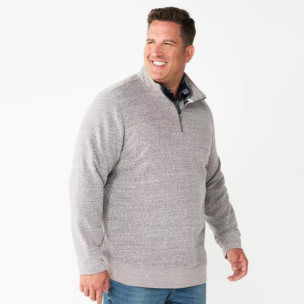 Big & Tall Sonoma Goods For Life® Quarter-Zip Fleece - Image 3