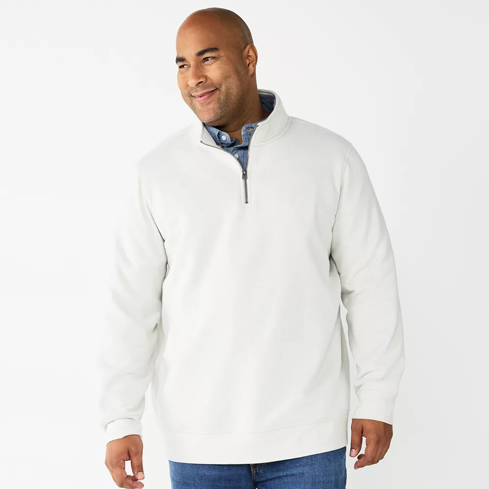 Big & Tall Sonoma Goods For Life® Quarter-Zip Fleece - Image 7